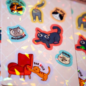 Cartoon Cats Stickervel - Afbeelding 3