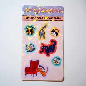 Cartoon Cats Stickervel - Afbeelding 4