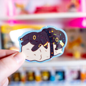 Zwarte Sushi Sticker Vinyl - Afbeelding 1