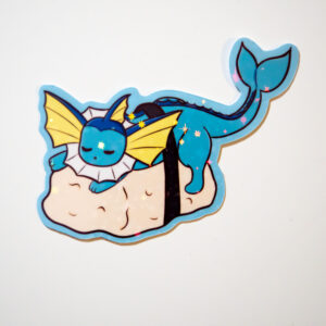 Blauwe Sushi Sticker Vinyl - Afbeelding 3