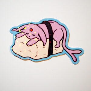 Paarse Sushi Sticker Vinyl - Afbeelding 3