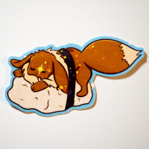Bruine Sushi Sticker Vinyl - Afbeelding 3