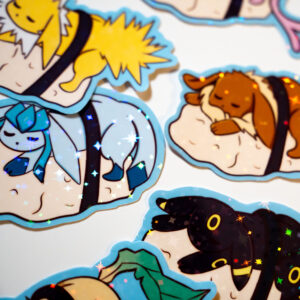 Licht Blauwe Sushi Sticker Vinyl - Afbeelding 4